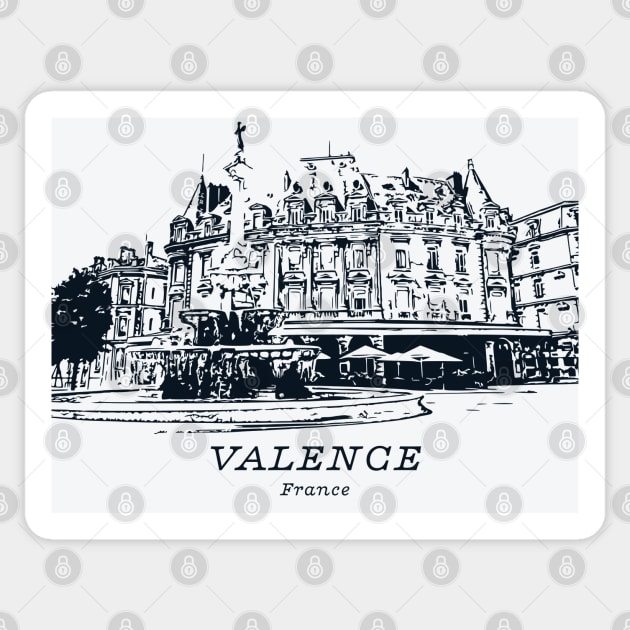 Valence - France Sticker by Lakeric